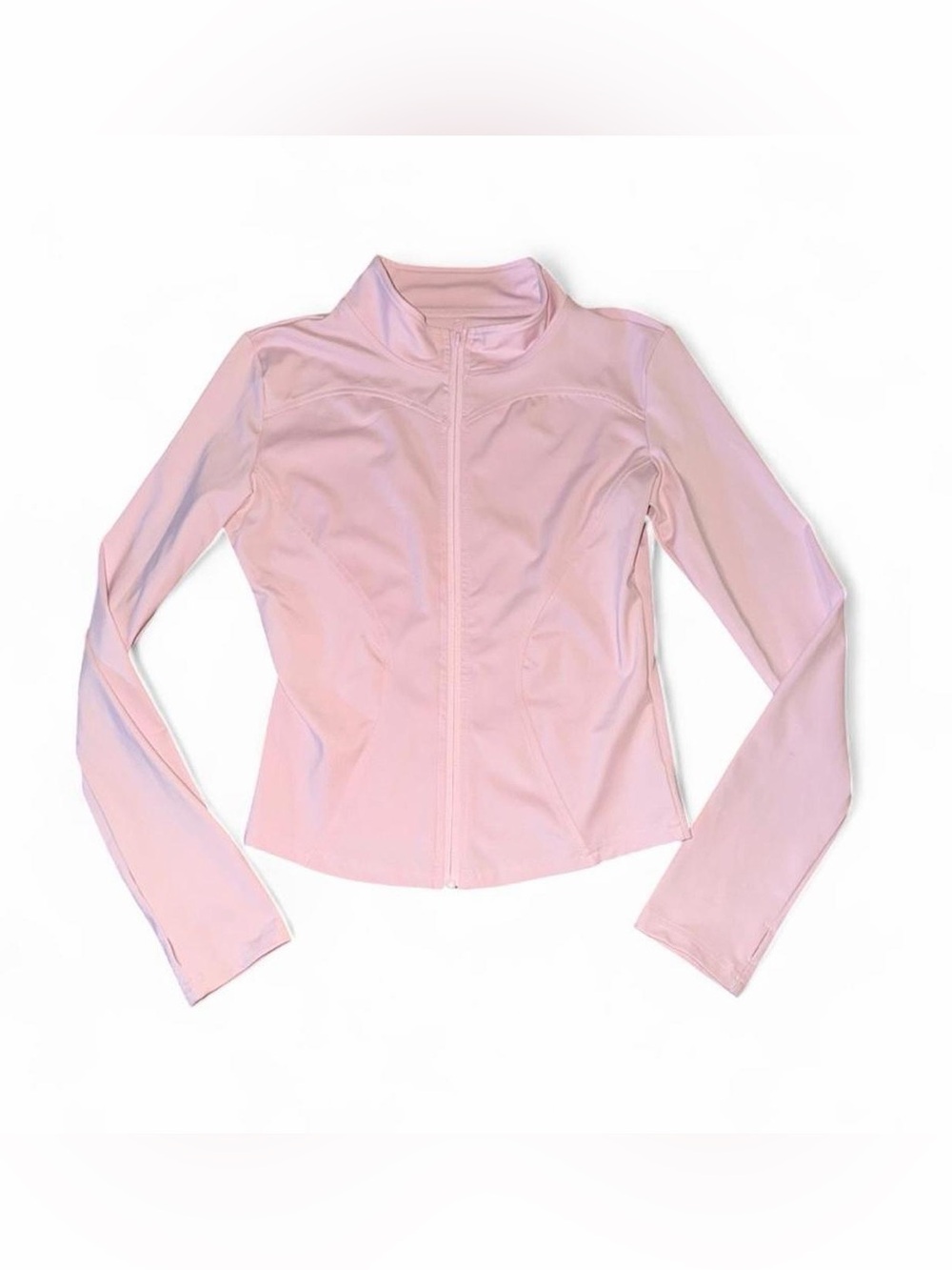 Women's Light Pink Zip-Front Jacket